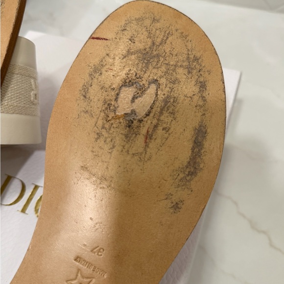 Dior Dway Slide Off White Sandals - Picture 6 of 8